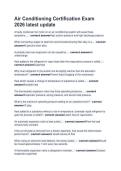 Air Conditioning Certification Exam &NewLine;2026 latest update