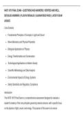 NATS 1670 FINAL EXAM &ndash; QUESTIONS AND ANSWERS &vert; VERIFIED AND WELL &NewLine;DETAILED ANSWERS &vert; PLUS RATIONALES &vert; GUARANTEED PASS &vert; LATEST EXAM &NewLine;UPDATE