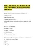 NAFI CFEI CERTIFICATION EVALUATION&NewLine;2026 FULL QUESTIONS WITH SOLUTIONS&NewLine;GRADED A&plus;