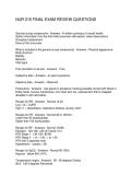 NUR 216 FINAL EXAM REVIEW QUESTIONS