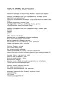 NUR 216 EXAM 2 STUDY GUIDE