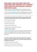 MED SURG 2 HESI TEST BANK PRACTICE QUESTIONS AND ANSWERS &vert; 200&plus; VERIFIED QUESTIONS WITH RATIONALES &vert; UPDATED 2026 STUDY GUIDE