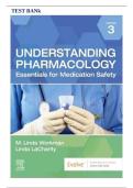 Test Bank for Understanding Pharmacology Essentials for Medication Safety&comma; 3rd Edition by M&period; Linda Workman & LaCharity&comma; All Chapters Covered