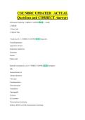 NBRC    Bundled Exam Questions WITH  CORRECT Answers