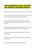 NCCT PHLEBOTOMY ACTUAL TEST BANK&NewLine;2026 COMPLETE SOLUTIONS GRADED A&plus;