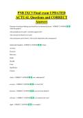 PNB 2XC3 Bundled Exam Questions WITH  CORRECT Answers