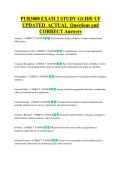 PUR3000  Bundled Exam Questions WITH  CORRECT Answers