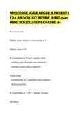 NIH STROKE SCALE GROUP B PATIENT 1&NewLine;TO 6 ANSWER KEY REVIEW SHEET 2026&NewLine;PRACTICE SOLUTIONS GRADED A&plus;