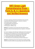 VATI Green Light Comprehensive Exam &ndash; Form A&comma; B&comma; C &vert; NCLEX Nursing Practice