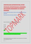 DIGESTION AND GASTROINTESTINAL SYSTEM &NewLine;PHYSIOLOGY&comma; PATHOPHYSIOLOGY&comma; ASSESSMENT&comma; &NewLine;AND NURSING MANAGEMENT OF DIGESTIVE &NewLine;DISORDERS &NewLine;NSG 210 &sol; MED-SURG &vert;Bachelor of Science in Nursing &lpar;BSN&rpar;&vert;Clinical Nursing &NewLine;Assessment &NewLine;NCLEX-Style Practice Examination 
