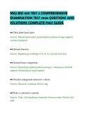 NKU BIO 669 TEST 3 COMPREHENSIVE&NewLine;EXAMINATION TEST 2026 QUESTIONS AND&NewLine;SOLUTIONS COMPLETE PASS GUIDE