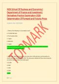NGN School Of Business and Economics&vert; &NewLine;Department of Finance and Investment&vert; &NewLine;Derivatives Practice Examination-2026 &NewLine;Determination Of Forward and Futures Prices &NewLine; &NewLine;Academic Year&colon; 2025&sol;2026