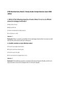 C785 Biochemistry Week 1 Study Guide Comprehensive Quiz 2026&NewLine;&vert;WGU
