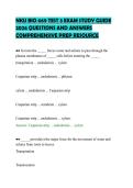 NKU BIO 669 TEST 3 EXAM STUDY GUIDE&NewLine;2026 QUESTIONS AND ANSWERS&NewLine;COMPREHENSIVE PREP RESOURCE&NewLine;