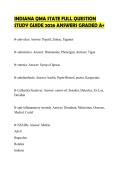 INDIANA QMA STATE ACTUAL PAPER&NewLine;2026 QUESTIONS WITH COMPLETE&NewLine;SOLUTIONS GRADED A&plus;