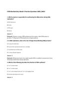 C785 Biochemistry Week 5 Practice Questions 2026 &vert;WGU