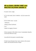 NR 545 EXAM 2 REVIEW SHEET 2026&NewLine;PRACTICE SOLUTIONS GRADED A&plus;