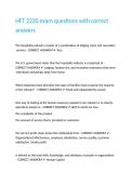 HFT 2220 exam questions with correct answers&period;