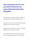 Zabbix Certified Specialist Day 3 Exam study &NewLine;guide COMPLETE EXAM Questions and &NewLine;Answers &lpar;Verified Answers&rpar; &lpar;Latest Update &NewLine;2026&rpar; UPDATE&excl;&excl; 