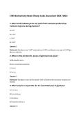C785 Biochemistry Week 6 Study Guide Assessment 2026 &vert;WGU