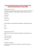 Lead Paint Abatement Supervisor Review Questions And Answers&vert; Already Graded A&plus;&vert; Latest Update