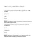 C785 Biochemistry Week 7 Study Guide 2026 &vert;WGU