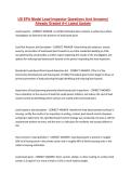 US EPA Model Lead Inspector Questions And Answers&vert; Already Graded A&plus;&vert; Latest Update
