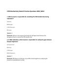  C785 Biochemistry Week 8 Practice Questions 2026 &vert;WGU
