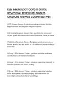 KUBY IMMUNOLOGY COVID 19 DIGITAL&NewLine;UPDATE EXAMINATION TEST 2026 COMPLETE&NewLine;QUESTIONS AND ANSWERS GRADED A&plus;