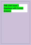 PNB 2265 Exam 3 Questions with Correct Answers&period;