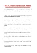 EPA Lead Supervisor Exam Study Guide Questions And Answers&vert; Already Graded A&plus;&vert; Latest Update