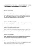 &lowbar;AXIS CERTIFICATION EXAM &ndash; COMPLETE STUDY GUIDE Questions with Verified Answers & Explanations&period;pdf&NewLine;&NewLine;
