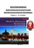 Modern Advanced Accounting in Canada 10th Edition by Darrell Herauf & Chima Mbagwu Solution Manual &vert; Chapters 1&ndash;12 Complete Solutions &vert; Verified PDF 2025&ndash;2026