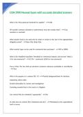 CON 3990 Newest Exam with accurate detailed answers