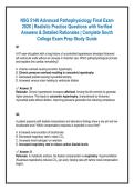 NSG 5140 Advanced Pathophysiology Final Exam &NewLine;2026 &vert; Realistic Practice Questions with Verified &NewLine;Answers & Detailed Rationales &vert; Complete South &NewLine;College Exam Prep Study Guide