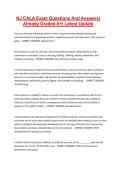 NJ CALA Exam Questions And Answers&vert; Already Graded A&plus;&vert; Latest Update