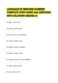 LANGUAGE OF MEDICINE BY CHABNER&NewLine;ACTUAL PAPER 2026 QUESTIONS WITH&NewLine;COMPLETE SOLUTIONS GRADED A&plus;