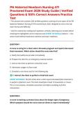 PN Maternal Newborn Nursing ATI Proctored Exam 2026 Study Guide &vert; Verified Questions & 100&percnt; Correct Answers Practice Test