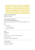 CM 2500 EXAM 2 &ndash; PART 2 PROBLEM REVIEW &ndash; STRUCTURAL PRINCIPLES&comma; SHEAR AND MOMENT ANALYSIS FOR PROCTORED EXAMITY ASSESSMENT