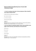 Maternal-Child Nursing &lpar;Maternity&rpar; Exam 2 Practice 2026&NewLine;&vert;Chamberlain College