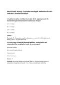 Mental Health Nursing - Psychopharmacology & Medications Practice&NewLine;Pack 2026 &vert;Chamberlain College