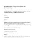 NR 326 Mental Health Nursing Exam 5 Study Guide 2026&NewLine;&vert;Chamberlain College