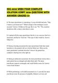 NSG 6020 WEEK FOUR COMPLETE&NewLine;SOLUTION SCRIPT 2026 QUESTIONS WITH&NewLine;ANSWERS GRADED A&plus;&NewLine;