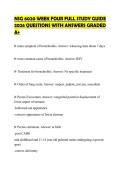 NSG 6020 WEEK FOUR FULL STUDY GUIDE&NewLine;2026 QUESTIONS WITH ANSWERS GRADED&NewLine;A&plus;&NewLine;