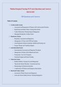 Medical Surgical Nursing NGN Style Questions and Answers 