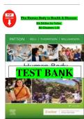 Full Exam Guide for Patton&rsquo;s The Human Body in Health & Disease &lpar;8th Edition&rpar; Complete Coverage Verified Question & Answer Sets Anatomical Foundations &sol; Cellular Physiology &sol; Homeostatic Mechanisms &sol; Systemic Pathology Updated 2026 Version
