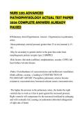NURS 5315 ADVANCED&NewLine;PATHOPHYSIOLOGY ACTUAL TEST PAPER&NewLine;2026 COMPLETE ANSWERS ALREADY&NewLine;PASSED&NewLine;