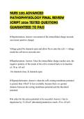 NURS 5315 ADVANCED&NewLine;PATHOPHYSIOLOGY FINAL REVIEW&NewLine;SCRIPT 2026 TESTED QUESTIONS&NewLine;GUARANTEED TO PASS&NewLine;