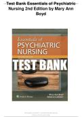 Essentials of Psychiatric Nursing 2nd Edition Boyd Test Bank Updated Latest 2026&ndash;2027 Comprehensive Exam Preparation Resource for Nursing Students Focused on Mental Health Nursing&comma; Psychiatric Disorders&comma; and Therapeutic Patient Care&period;&NewLine;