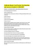 &colon; California Boater Card Practice Test &ndash; 2026&sol;2027 Edition&comma; Graded A&plus; Questions with Complete Answers